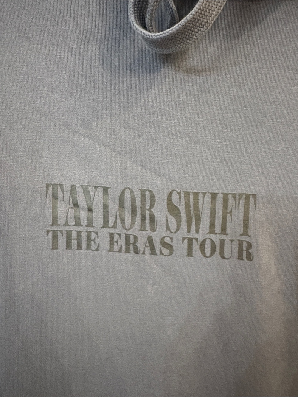 Taylor Swift Grey/Blue Crewneck Sweatshirt - The Eras Tour Logo